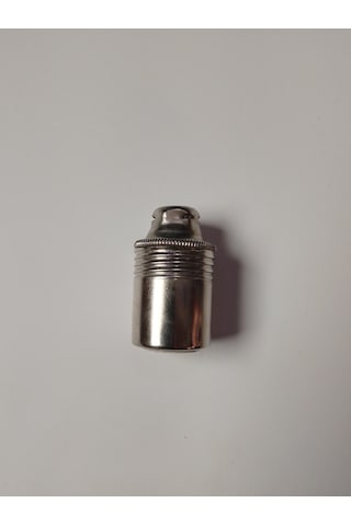 Orgun Dekoratif E14 Düz Krom Metal Duy 10'lu