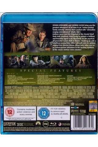 İndiana Jones Ve Kristal Kafatası Krallığı Blu-ray Double