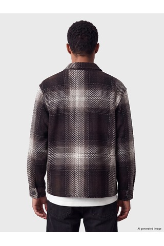 Lcw Vision Kahverengi Regular Fit Ekose Erkek Gömlek Ceket