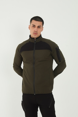 Camp Scoutland Camp260 Outdoor Tactical Su İticili Erkek Fermuarlı Taktik Sweatshirt Haki