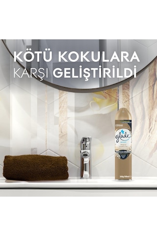Glade Aerosol Oda Kokusu İpeksi Vanilya 3'lü Set