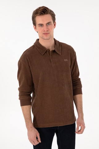 U.s. Polo Assn. Erkek Kahverengi Sweatshirt 50290583-vr029 Kahverengi