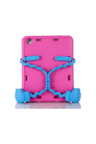 iPad Uyumlu 2 3 4 Shrp Eva Boxer Tablet Silikon - Pembe Koyu Arka Kapak