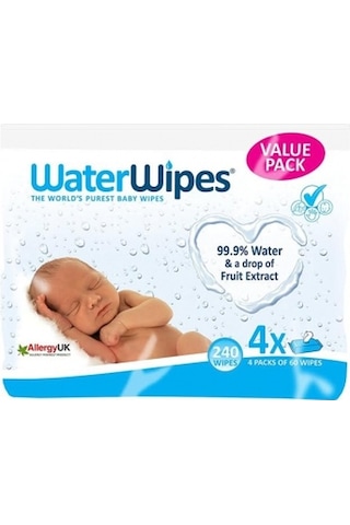 Waterwipes Islak Mendil 4'Lü Paket 240'Lı