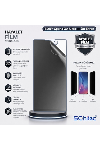 Xperia-xa-ultra Uyumlu Ön Yüzey Hayalet Privacy Hidrojel Ekran Koruyucu 19775309