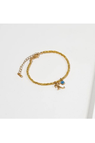 Bbaccessorıes Bb Dorika Harf Bileklik K Harfi Altın