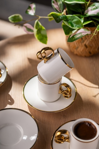 Emsan Wedding 90 Ml 6'lı Kahve Fincan Takımı Gold