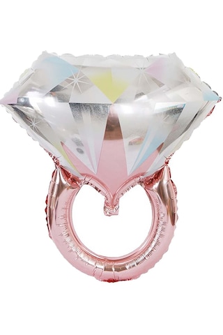 1 Adet Gold Rose Tektaş Yüzük Folyo Bride To Be Evlilik Teklifi Balon 66x60 Cm Canyon Rose