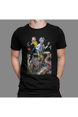 Rick And Morty Tshirt Bisiklet Yaka (551813017) Rick And Morty Tshirt Bisiklet Yaka (551813017)