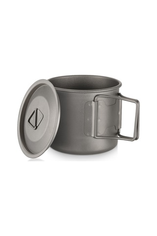 Dofolink Koruucu Kapaklı, Kollu Saklanabilir Titan Bardak - 300ml Ta8303: Ev Ve Doğa İçin Hafif, Dayanıklı, Korozyona Dayanıklı Gümüş