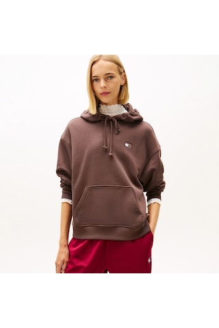 Tommy Hilfiger Bxy Badge Kadın Kahverengi Sweatshirt Dw0dw19414 Kahverengi