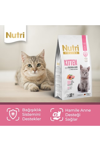 Nutri Feline Kitten Tavuklu Yavru Kedi Maması 10 KG