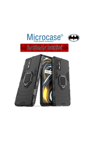 Microcase Realme Gt 5G Batman Yüzüklü Armor Kilif - Siyah 538236247