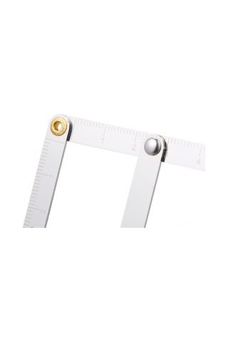 Yifomall Altın Oran Kaş Şekillendirici Ölçüm Cetveli - Paslanmaz Çelik, Taşınabilir Ve Katlanabilir Tasarım