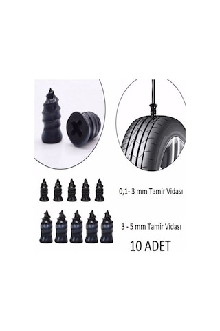 Motosiklet Araba Oto Lastik Tamir Kiti Kauçuk Vida Seti Lastik Ya