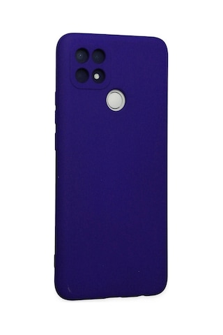 Mep Oppo A15 Kılıf Nano İçi Kadife Silikon - Mor Najmaddin renkli