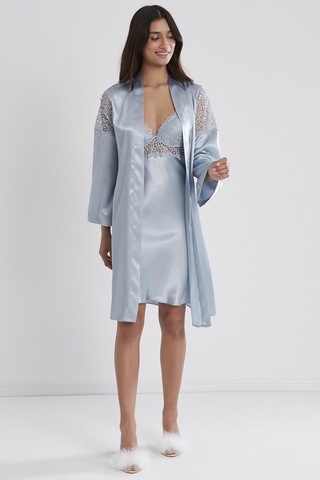 Pierre Cardin Saten Gecelik Sabahlık Pijama Takım Şort Takım 6'lı Gelin Çeyiz Seti - 6955 001