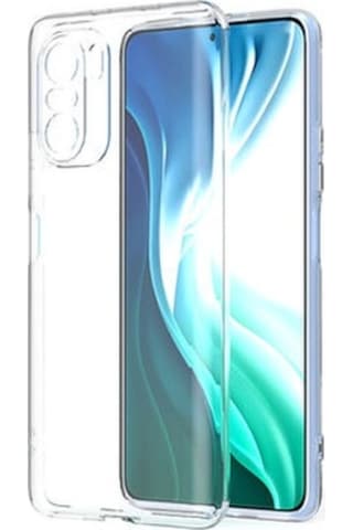 Xiaomi Poco F3 İle Uyumlu Kılıf Şeffaf Kamera Korumalı Esnek Silikon Telefon Kılıfı Kapak