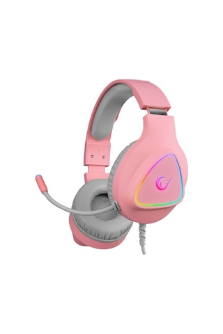 Rampage M7 MONCHER Pembe RGB Led USB 7.1 Gaming Mikrofonlu Oyuncu