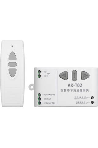 Singree 433mhz Öğrenmeli 2 Yollu Kablosuz Alıcı Ve 3 Tuşlu Uzaktan Kumanda Seti - Motor Ve Perde Kontrolü Diğer