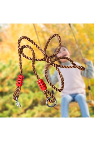 Suntek Açık Çim Asma Sandalye Için Salıncak Uzatma Halatı Kahverengi