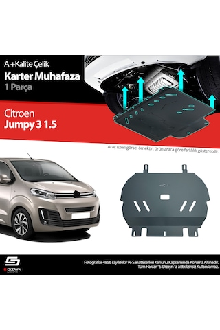 S-dizayn Citroen Jumpy 1.5 Çelik Karter Muhafaza Koruma 2016 Üzeri A+ Kalite