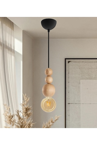 Detaylı Modern Bohem Rustik Sarkıt Avize Şık Ve Doğal Tasarım Salon Oturma Odası Siyah Tekli Sku: Smg8690010224828 Açık Gri