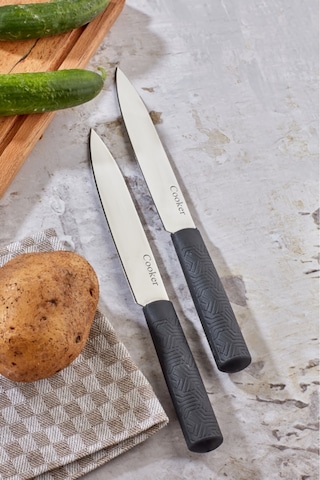 Cooker Lüx Model Paslanmaz Çelik Doğrama Bıçağı Siyah Ckr3325 1 Adet Çelik