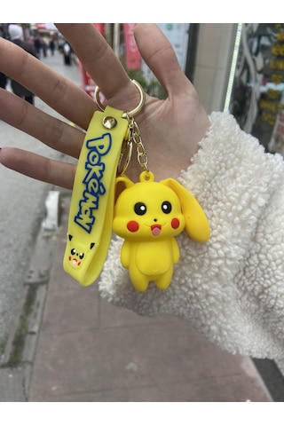 Sevimli Pokemon Kulakları Hareketli Anahtarlık-2767