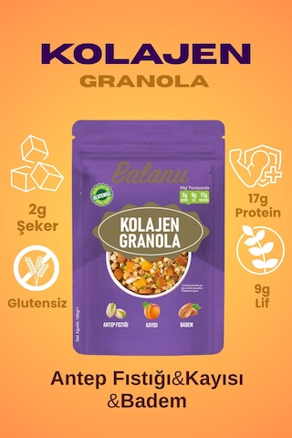 Kolajen Granola 180gr X3 Adet