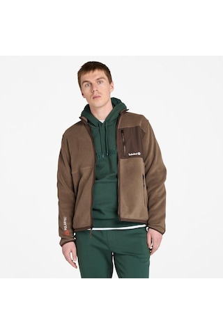 Timberland Sherburne Polartec 200 Mix Media Full Zi Erkek Ceket-33853 Kahverengi