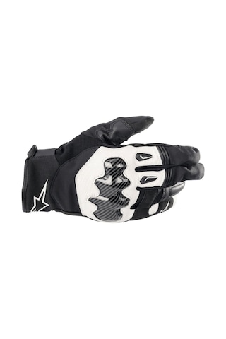Alpinestars Smx-1 Drystar Korumalı Motosiklet Eldiveni Siyah Beyaz