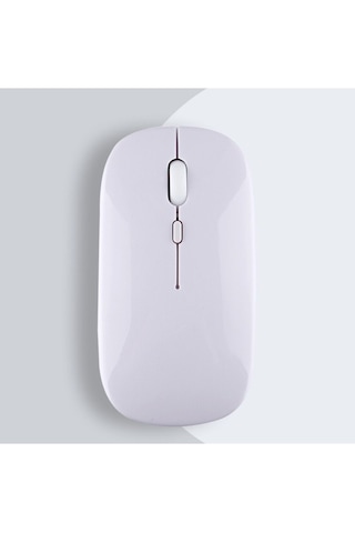 Bluetooth 2.4ghz Kablosuz Mouse Sessiz Tıklama Apple Macbook Laptop Ipad Uyumlu Slim Tasarımlı Wifi Fare Özel -