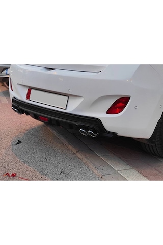 Volkswagen Bora Uyumlu Body Kit Difüzör 4 Çıkış Yuvarlak Siyah Model 2