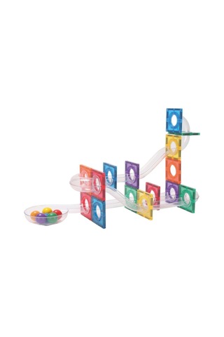 Cleverclixx Ball Run Compact Pack Manyetik Bloklar , Intense 60 Parça