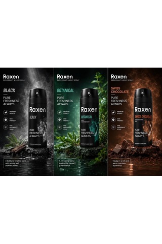 Erkek Deodorant Spreyi - Black Serisi - 150ml - Etkili Ter Kokusu Önleyici - Alüminyumsuz Ve Leke Bırakmayan Formül - Gün Boyu Ferahlık Veren Erkek Vücut Spreyi 2 Paketi