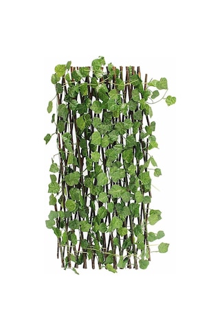 Yapay Çiçek Akordiyon Çit Yapay Sarmaşıklı Duvar Dekoru 210 x 90 CM