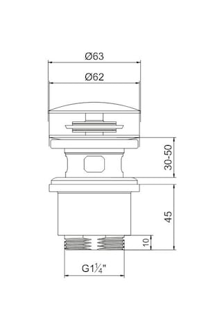 Eca Yak 102199625 Bas Bırak Taşmalı Lavabo Sifon Başlığı Krom