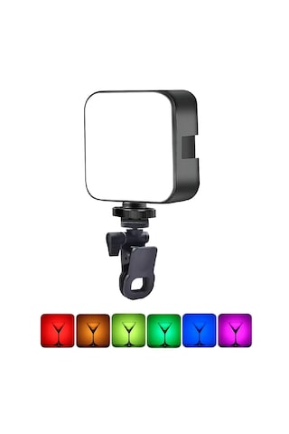 Kameralar İçin Şarj Edilebilir Rgb Led Video Işığı - Fc1022