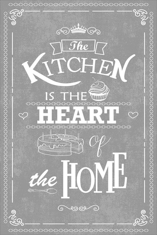 West Home Dijital Baskılı Yıkanabilir Kaymaz Taban Mutfak Halısı Wh 424 Grey