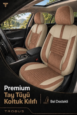 Isuzu D-max 2002-2012 Uyumlu Apex Serisi Bej Kahve Oto Koltuk Kılıfı