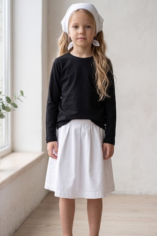 Kiagu Siyah Basic T-shirt- Terletmeyen Esnek Kumaş Pamuklu Mevsimlik Siyah Kız Çocuk Tsort Siyah