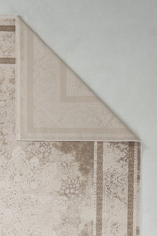 Hoom Rugs Natural 1712 Kahverengi Klasik Salon Halısı Kahve Beyaz