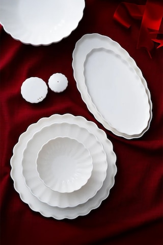 Acar Passion 29 Parça 6 Kişilik Yemek Takımı Beyaz