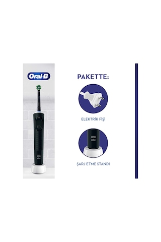 Oral-B Vitality Pro Şarjlı Koruma ve Temizlik Elektrikli Diş Fırçası Siyah