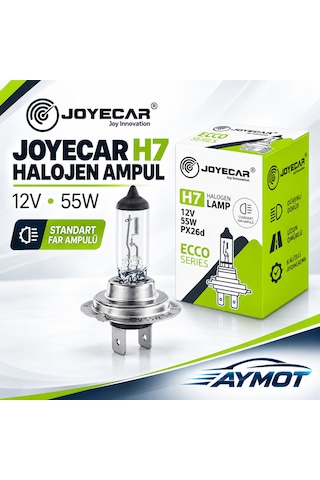 Joyecar H7 12v 55w Halojen Far Ampulü Güvenilir Standart Aydınlatma