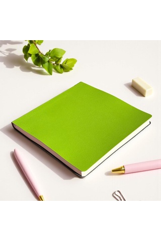 Defter, Noktalı Not Defteri Pu Deri Not Defteri 16,5x16,5 Cm, 96 Yaprak 192 Sayfa , 90 Gr Ivory Kağıt, Esnek Çok Renkli