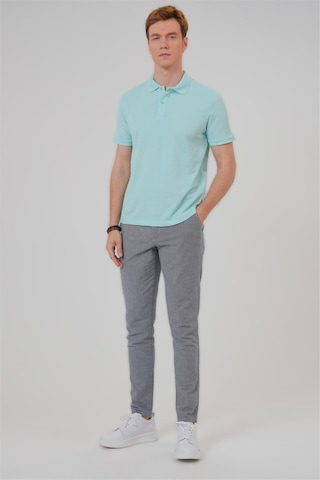 SÜVARİ Su Yeşili Regular Armürlü Polo Yaka Tişört