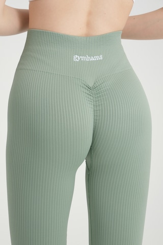 Yeşil Kalçası Büzgülü Premium Fitilli Ekstra Push Up Tayt Yeşil