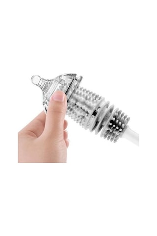 Uzun Saplı Silikon Bardak ve Kavanoz Yıkama Fırçası